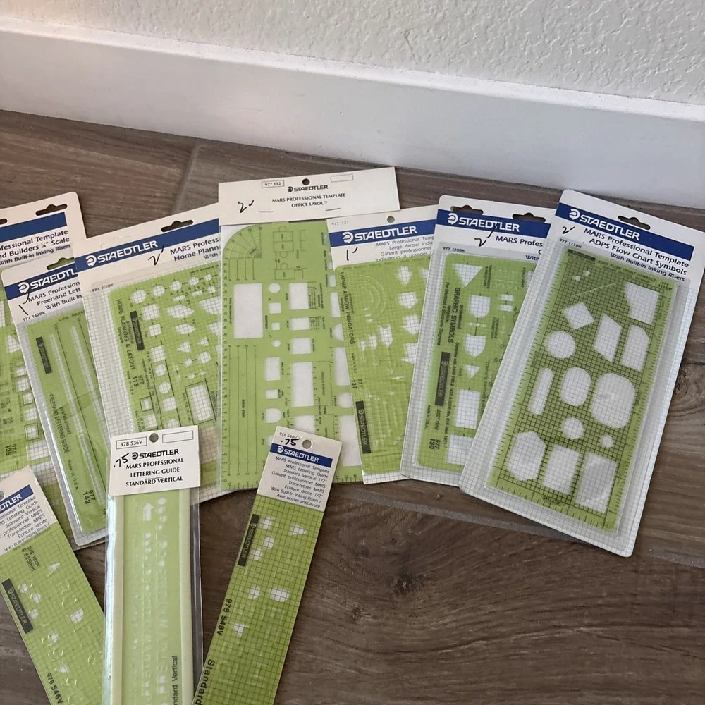 13 New In Packing Vintage Templates Stencils Staedtler
